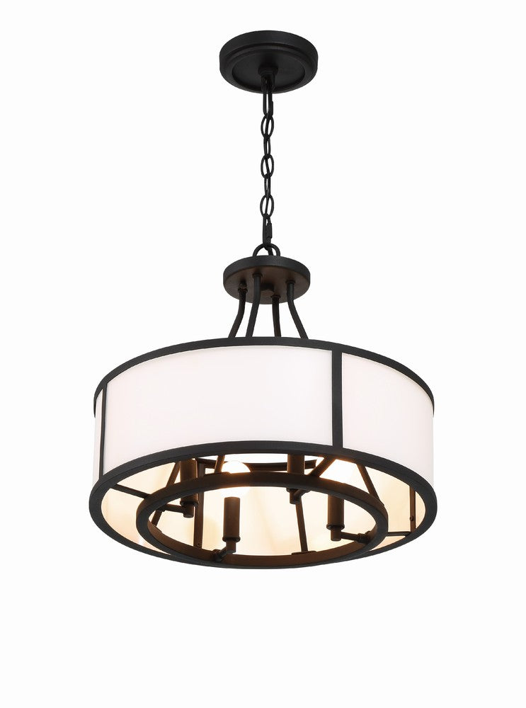 Crystorama BRYANT BRY-8004-BF Chandelier Modern - Black Forged