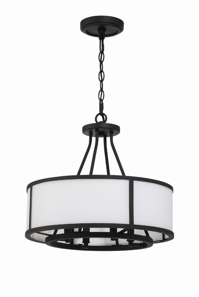 Crystorama BRYANT BRY-8004-BF Chandelier Modern - Black Forged