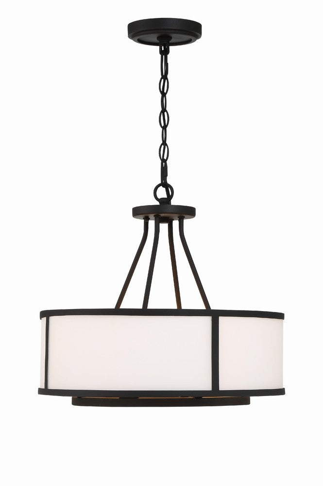 Crystorama BRYANT BRY-8004-BF Chandelier Modern - Black Forged