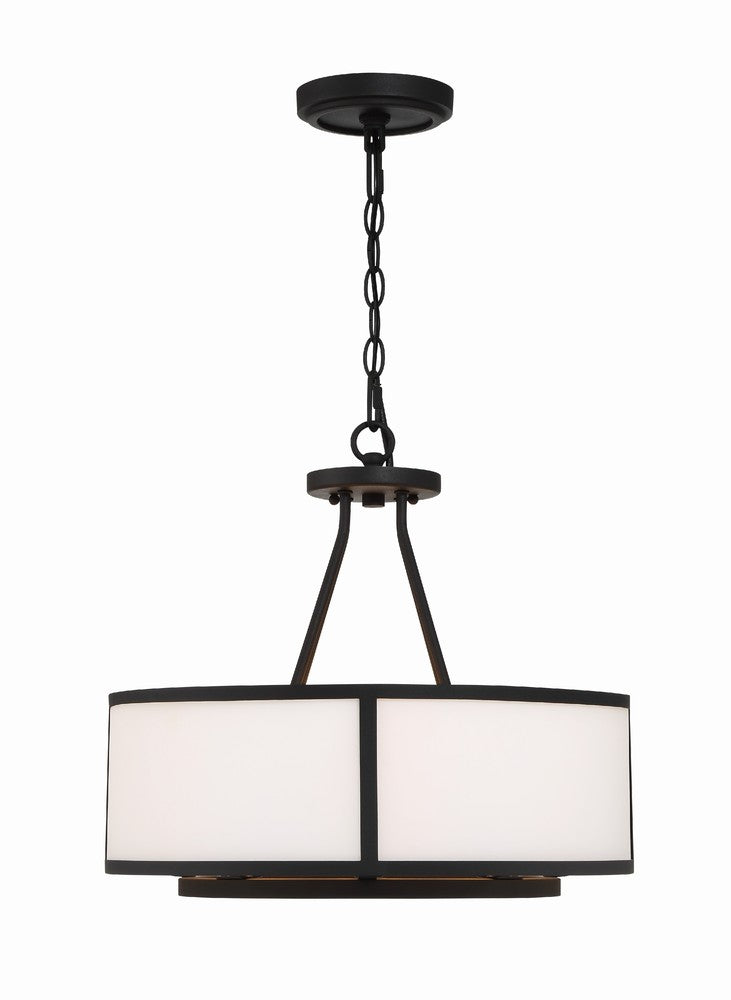 Crystorama BRYANT BRY-8004-BF Chandelier Modern - Black Forged