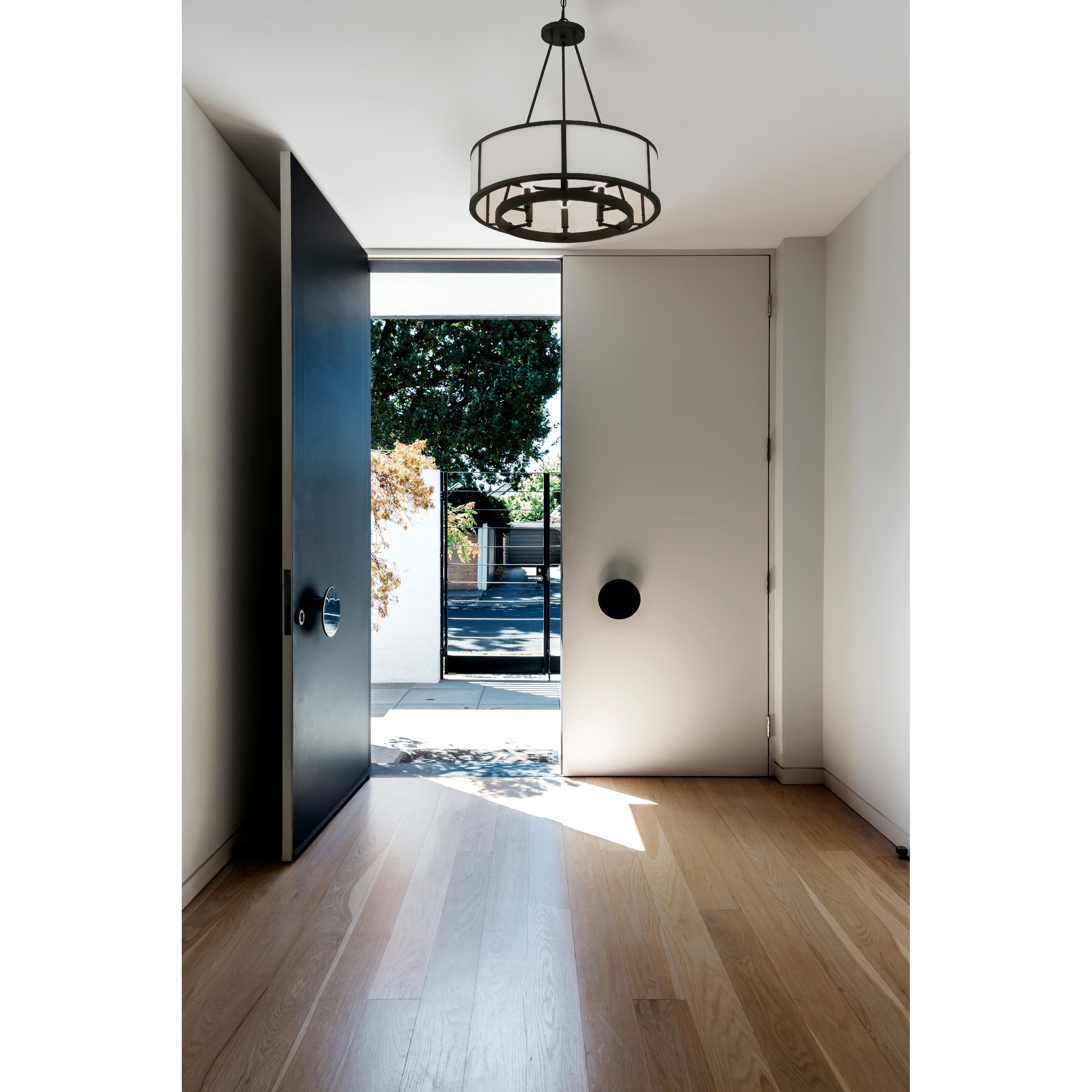 Crystorama Bryant BRY-8006-BF – 24 Inch – 6 Light – Chandelier – Black Forged – Damp Rated