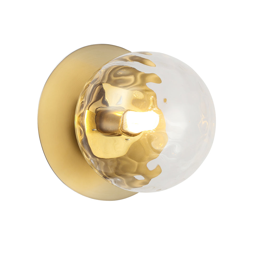 Dainolite BURLAT BUR-51W-AGB-CL Sconce Contemporary - Aged Brass