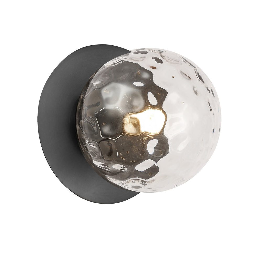 Dainolite BURLAT BUR-51W-MB-CL Sconce Contemporary - Matte Black