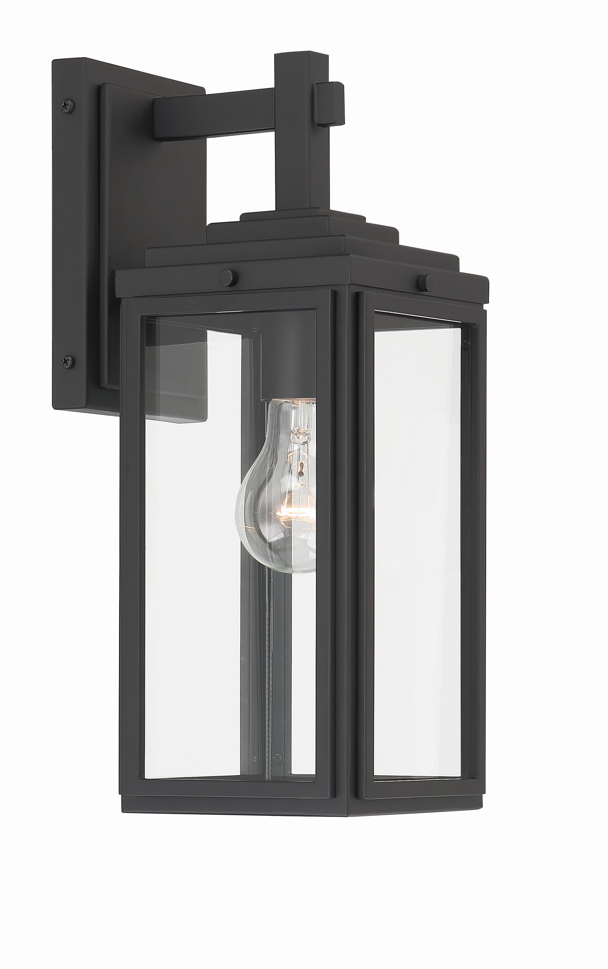 Crystorama Byron BYR-80101-MK – 5.25 Inch – 1 Light – Outdoor – Matte Black – Wet Rated