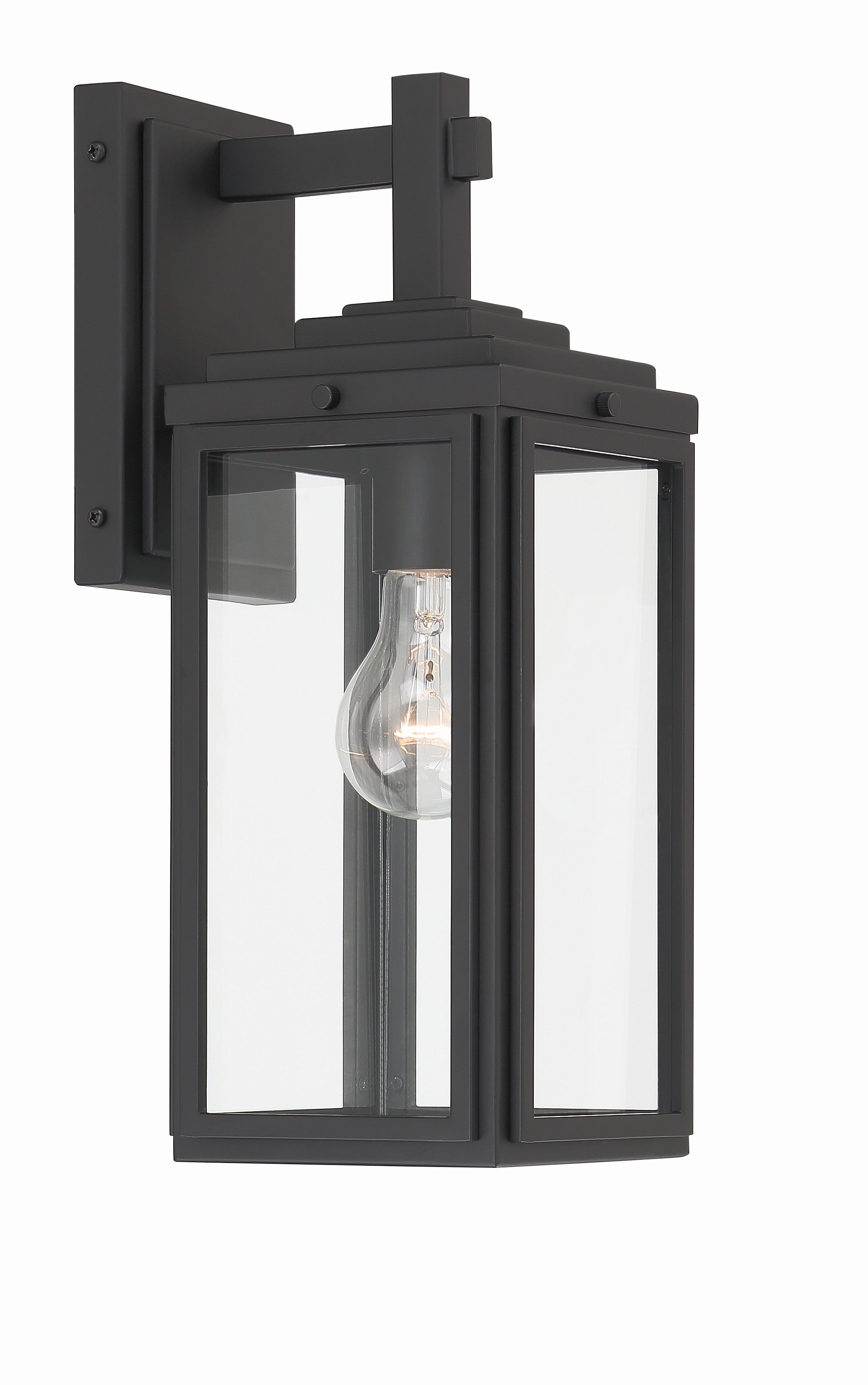 Crystorama Byron BYR-80101-MK – 5.25 Inch – 1 Light – Outdoor – Matte Black – Wet Rated