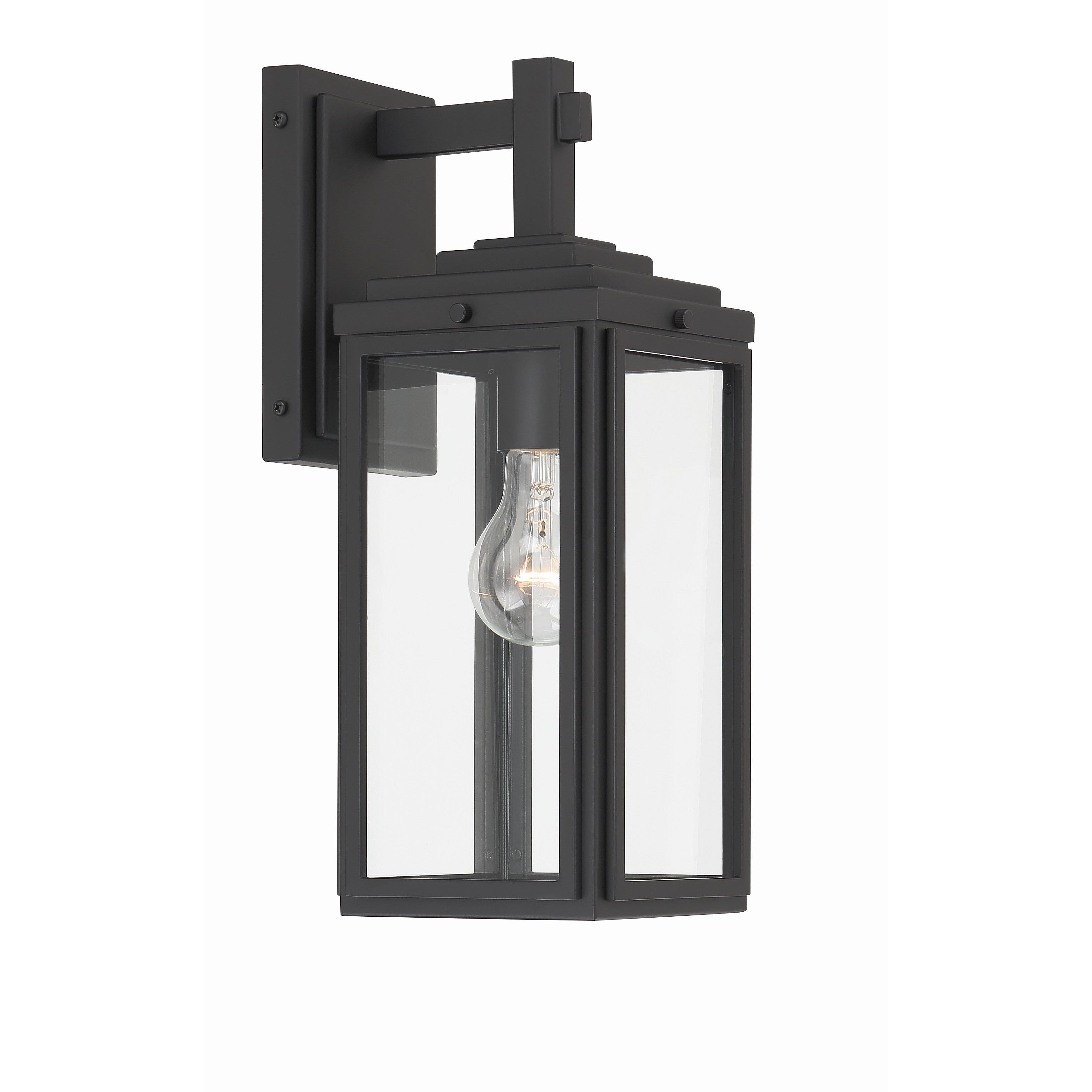 Crystorama Byron BYR-80101-MK – 5.25 Inch – 1 Light – Outdoor – Matte Black – Wet Rated