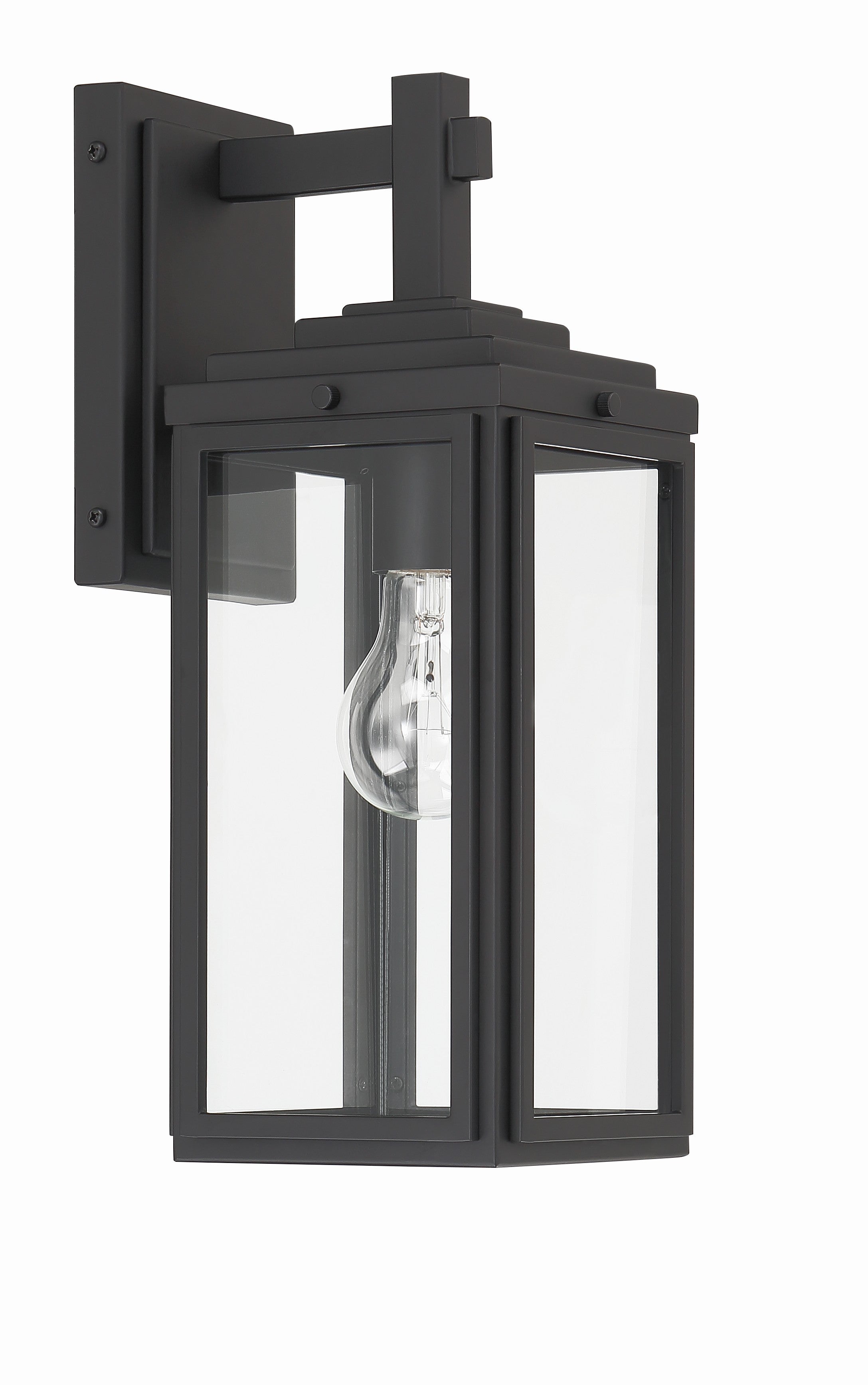 Crystorama Byron BYR-80101-MK – 5.25 Inch – 1 Light – Outdoor – Matte Black – Wet Rated