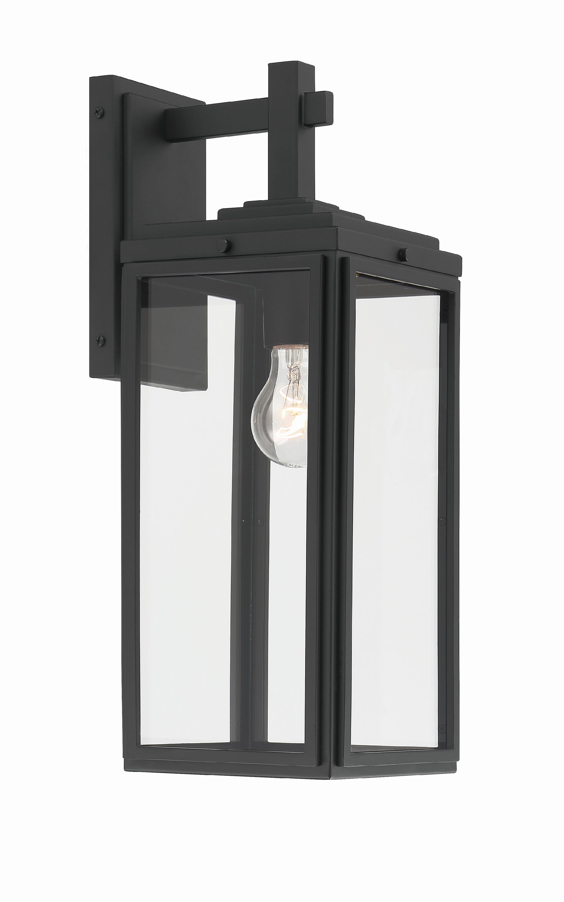 Crystorama Byron BYR-80102-MK – 6.5 Inch – 1 Light – Outdoor – Matte Black – Wet Rated