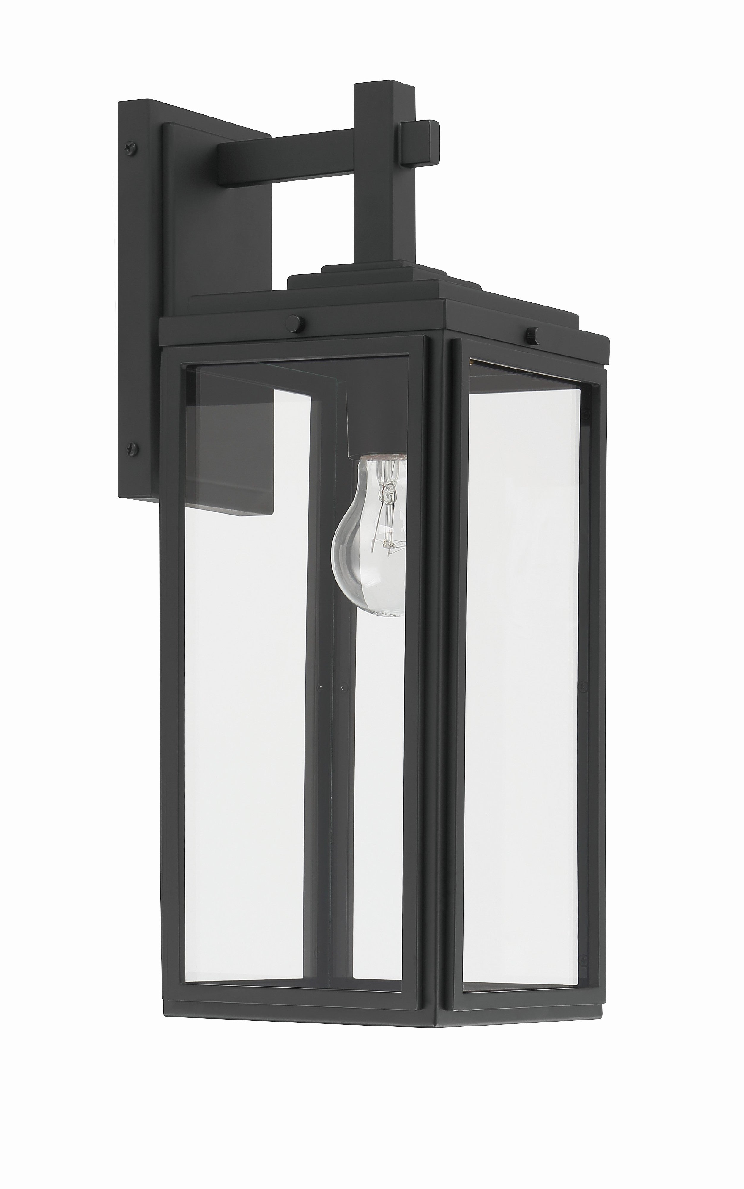 Crystorama Byron BYR-80102-MK – 6.5 Inch – 1 Light – Outdoor – Matte Black – Wet Rated