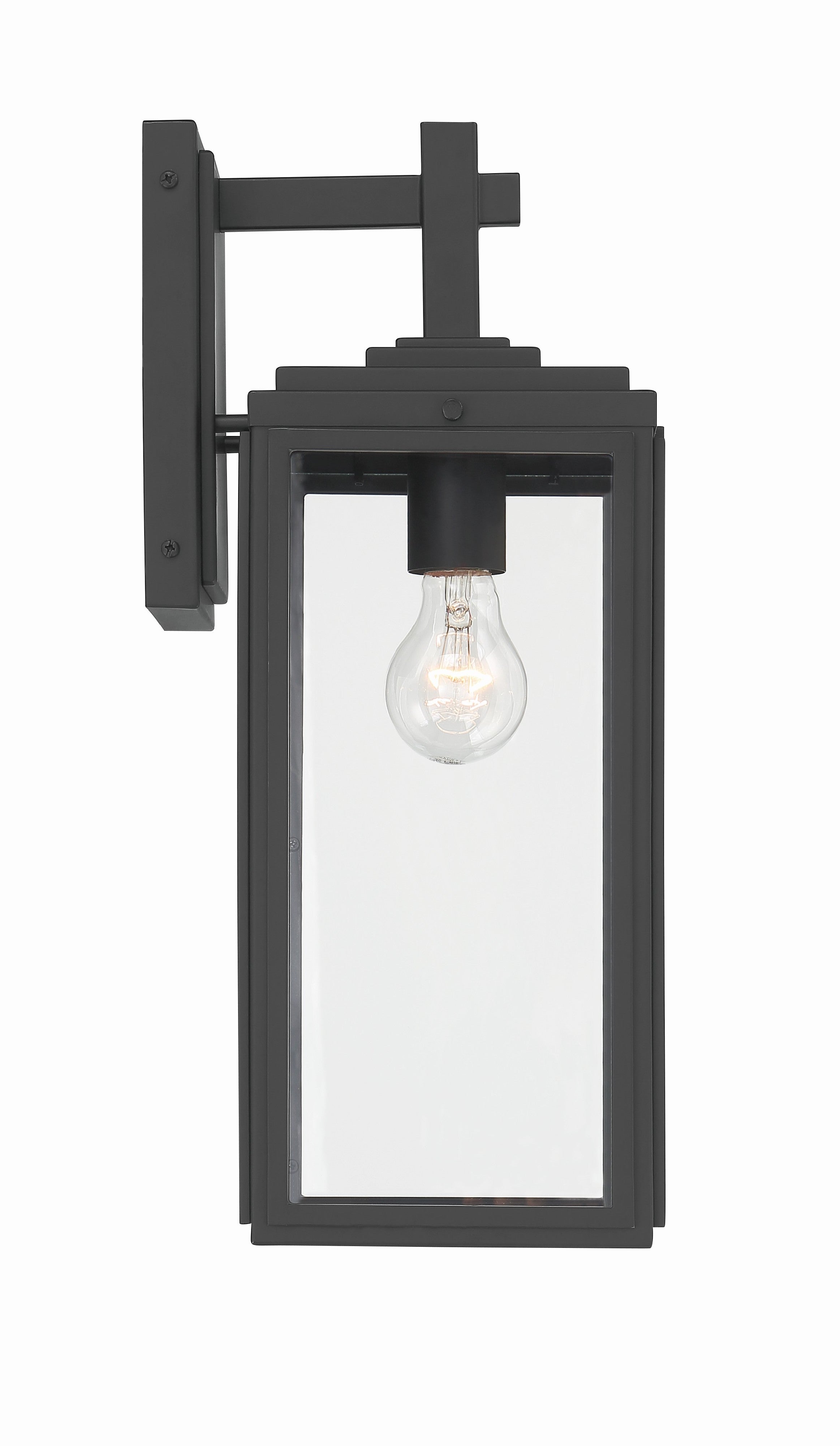 Crystorama Byron BYR-80102-MK – 6.5 Inch – 1 Light – Outdoor – Matte Black – Wet Rated