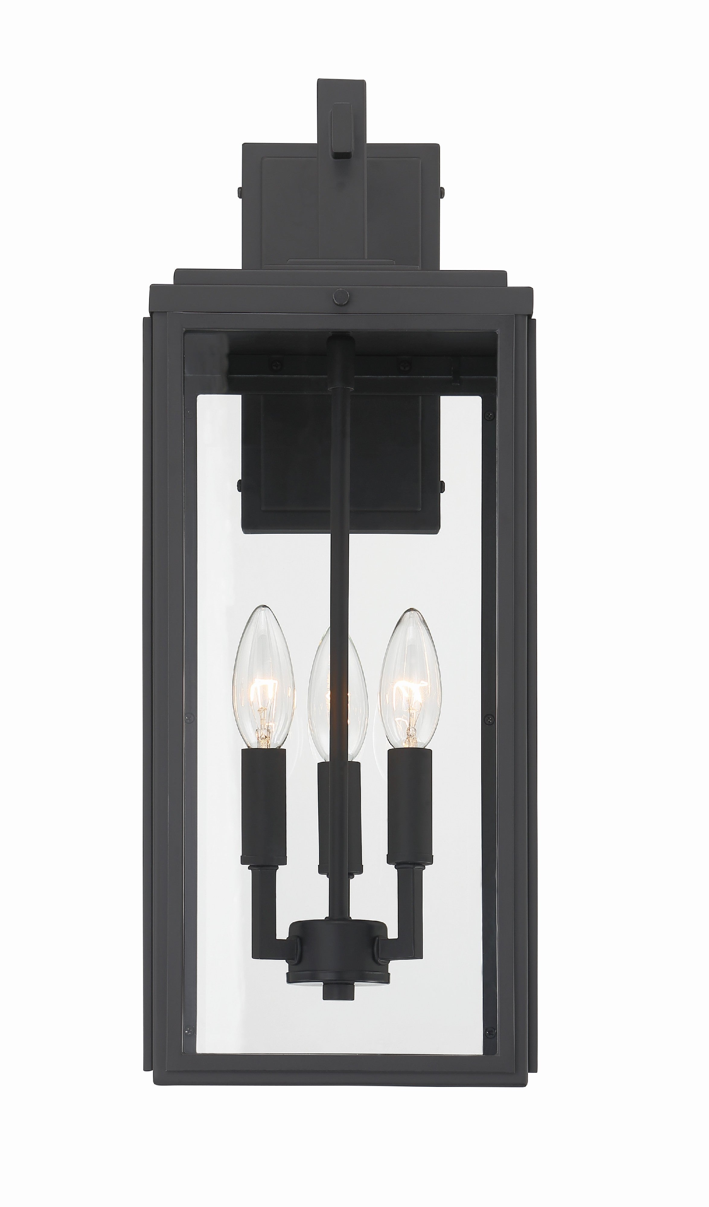 Crystorama Byron BYR-80103-MK – 7.5 Inch – 3 Light – Outdoor – Matte Black – Wet Rated