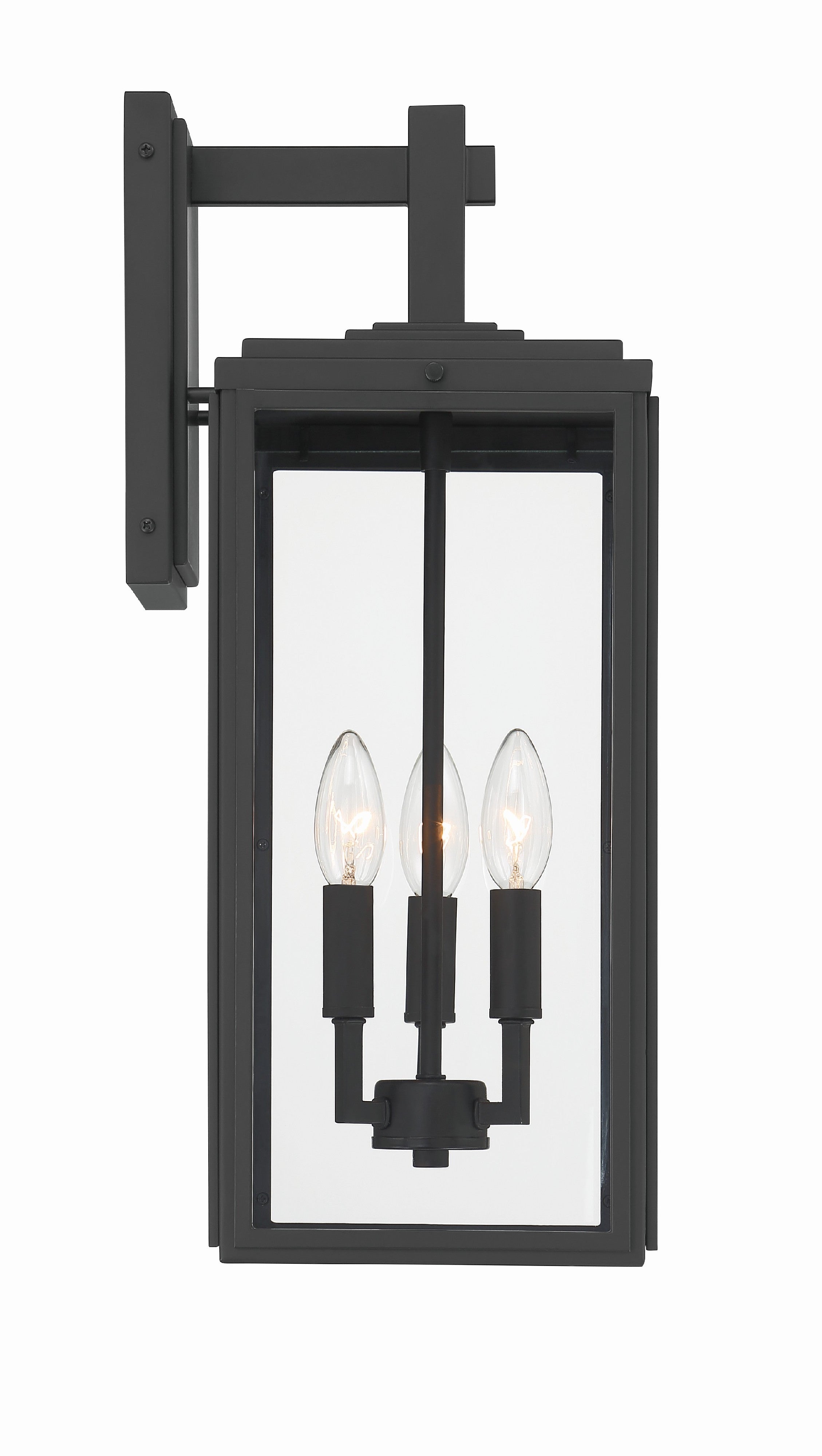 Crystorama Byron BYR-80103-MK – 7.5 Inch – 3 Light – Outdoor – Matte Black – Wet Rated