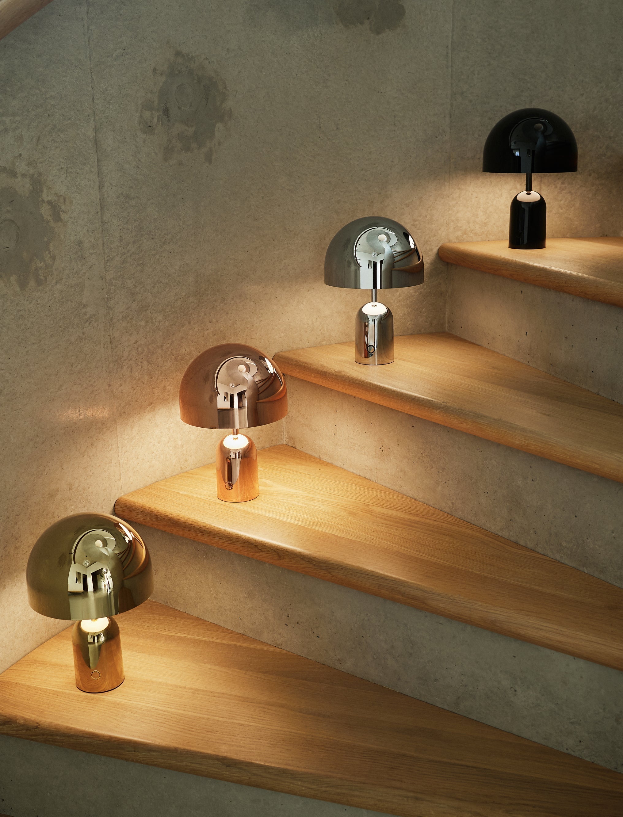 Bell Portable Rechargeable Cordless LED Table Lamp - Gold