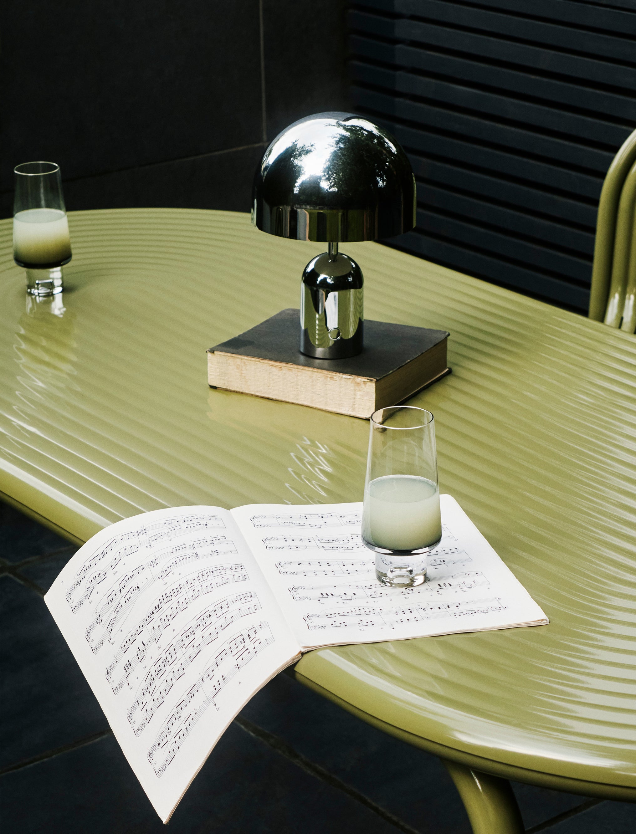 Bell Portable Rechargeable Cordless LED Table Lamp - Polished Silver, Chrome