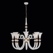 Bianca 42 inch Luxury Crystal Chandelier - Winter White