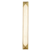 Caesar 25-in Vintage Brass/Alabaster LED Wall/Vanity