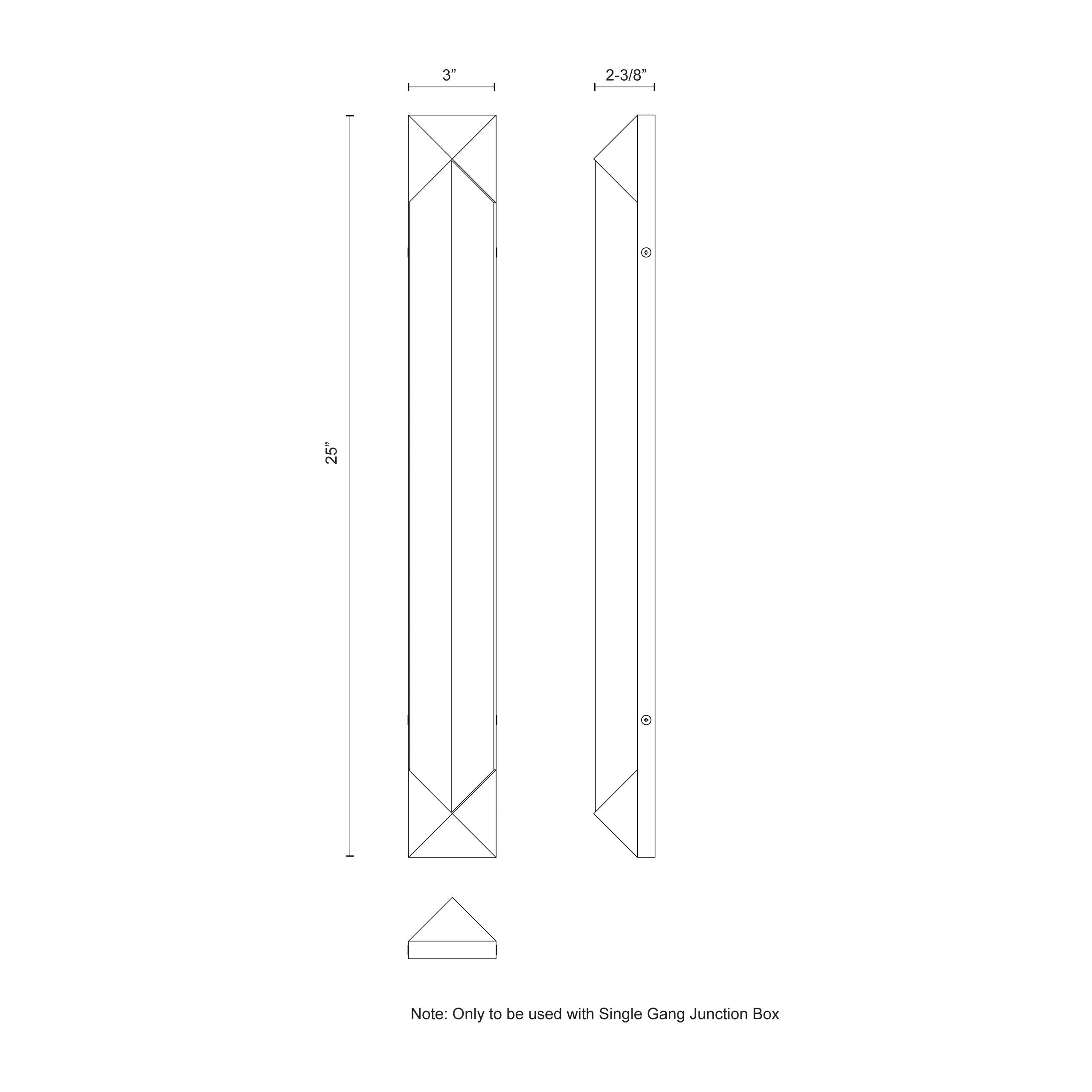 Caesar 25-in Urban Bronze/Alabaster LED Wall/Vanity