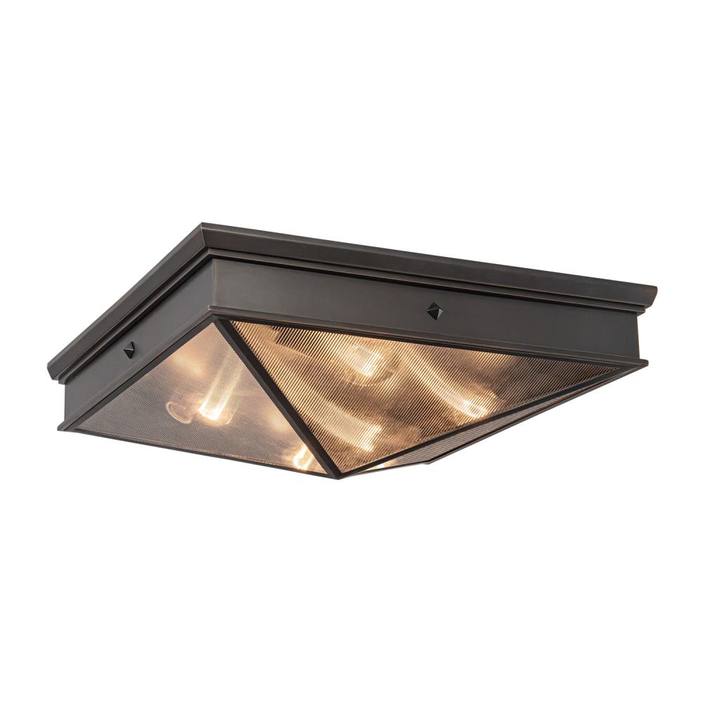 Alora Lighting CAIRO FM332919UBCR Flush Mount - Urban Bronze