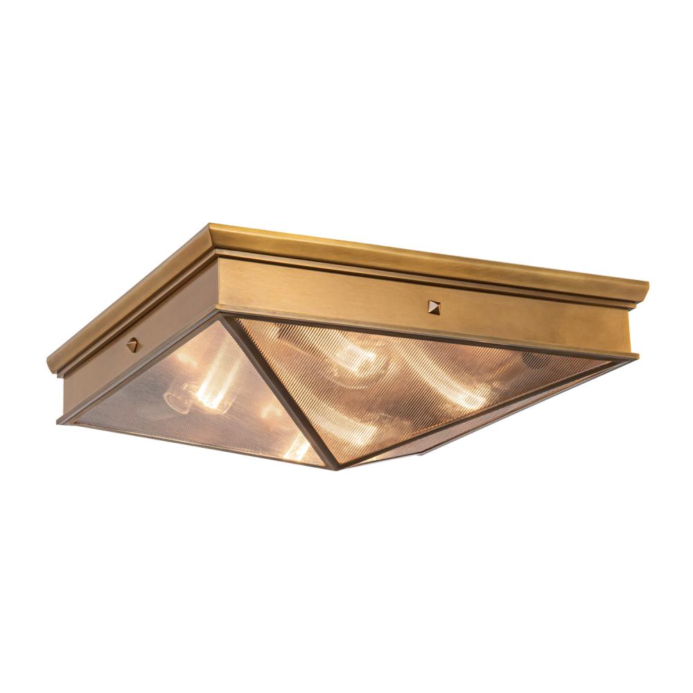 Alora Lighting CAIRO FM332919VBCR Flush Mount - Vintage Brass