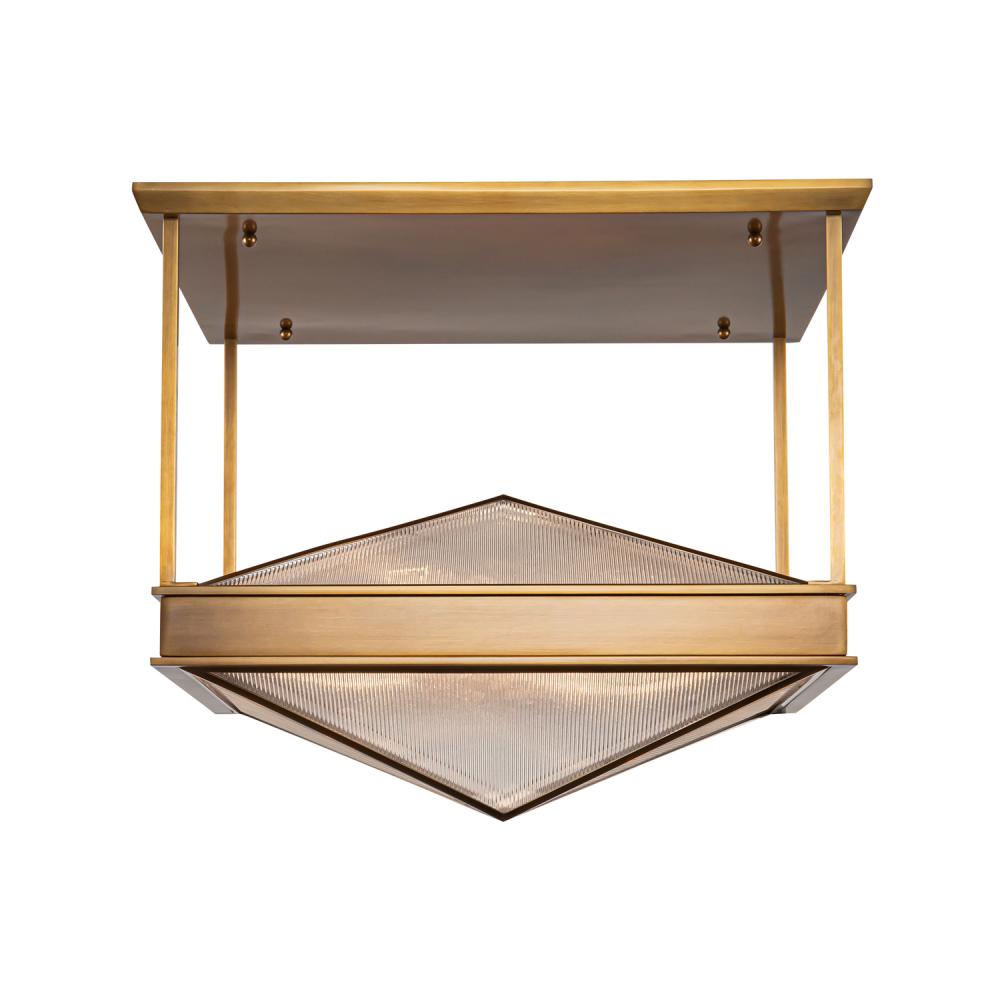 Alora Lighting CAIRO SF332919VBCR Semi Flush Mt - Vintage Brass