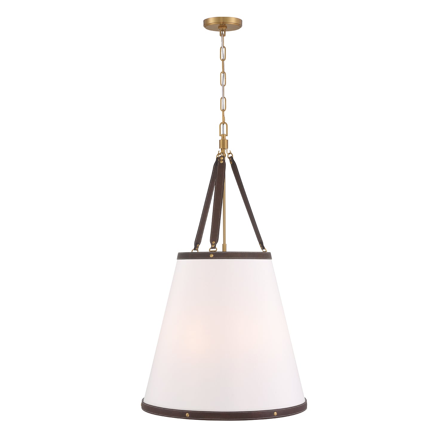 Crystorama Callahan CAL-2406-LG – 21 Inch – 6 Light – Pendant Light – Luxe Gold – Dry Rated