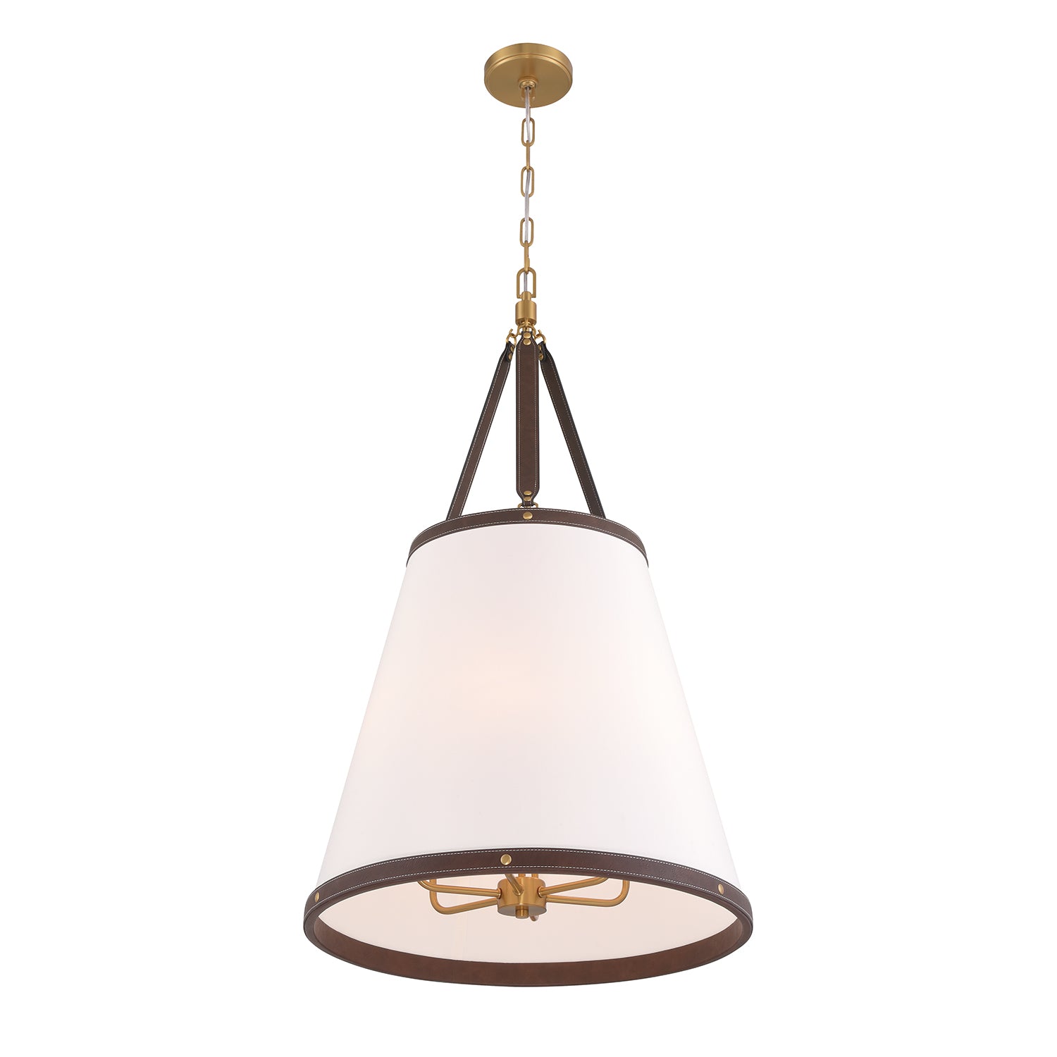 Crystorama Callahan CAL-2406-LG – 21 Inch – 6 Light – Pendant Light – Luxe Gold – Dry Rated