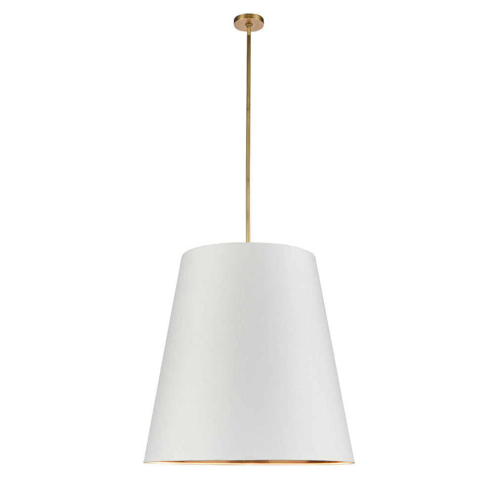 Alora Lighting CALOR PD311030VBWG Pendant Contemporary - Vintage Brass