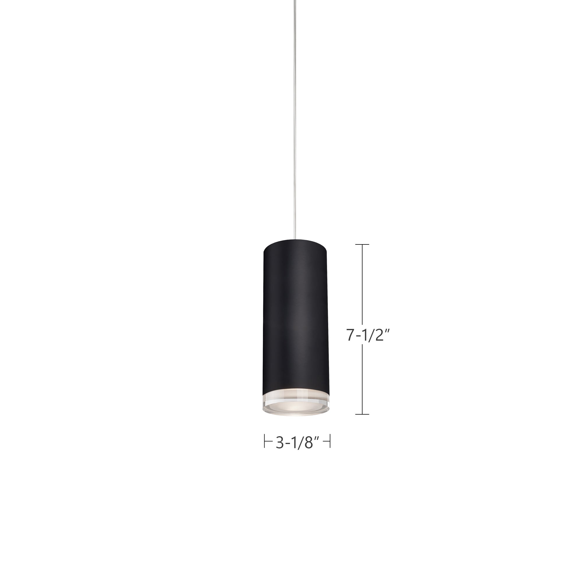 Cameo 8-in Brushed Nickel LED Pendant