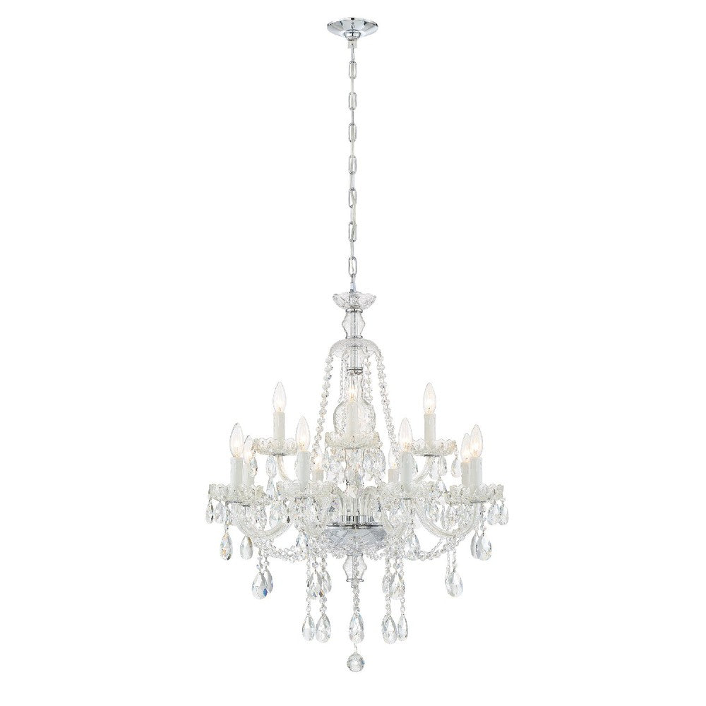 Crystorama CANDACE CAN-A1312-CH-CL-S Chandelier Americana - Polished Chrome