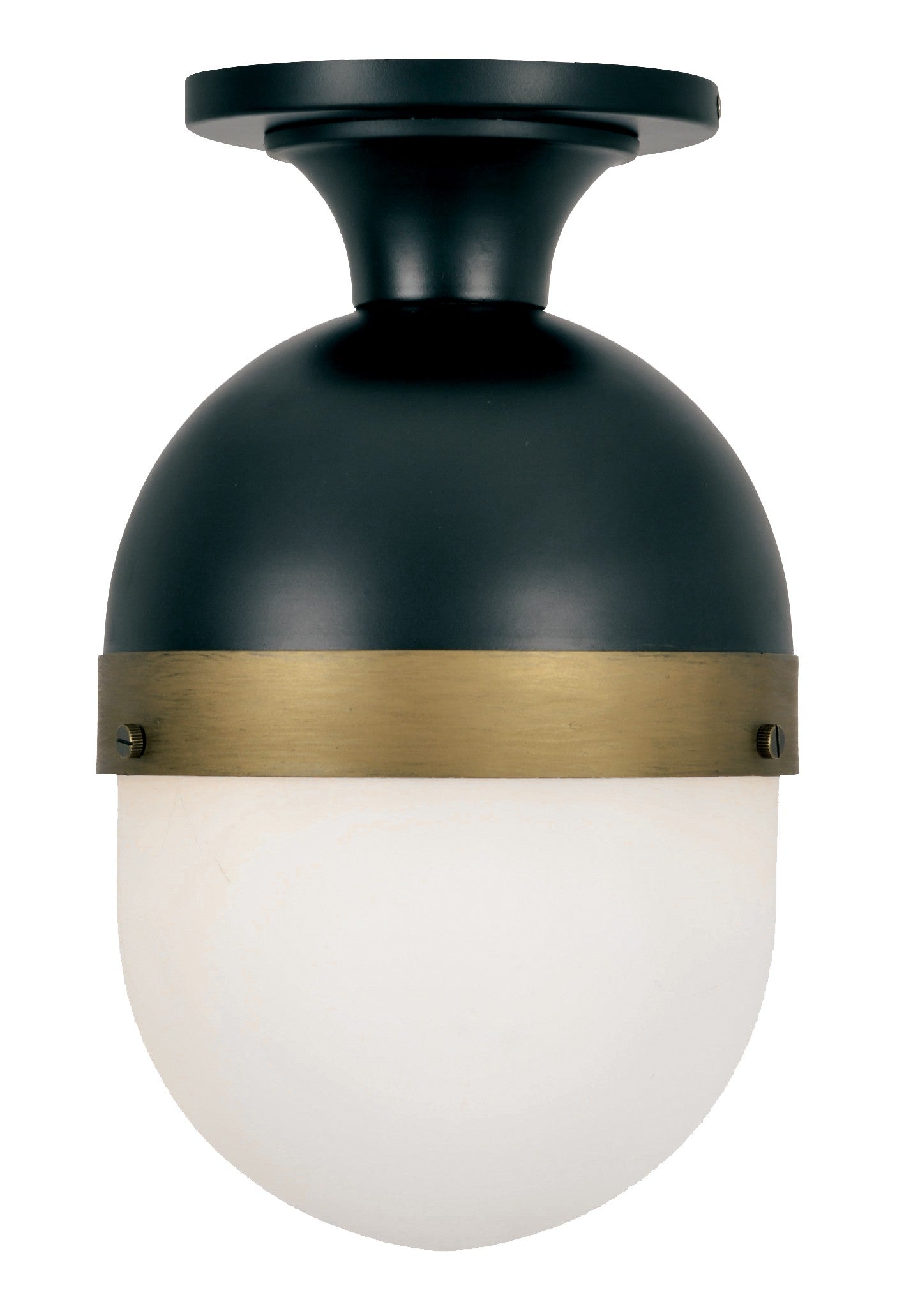 Crystorama Capsule CAP-8500-MK-TG – 8 Inch – 1 Light – Outdoor – Matte Black + Textured Gold – Wet Rated