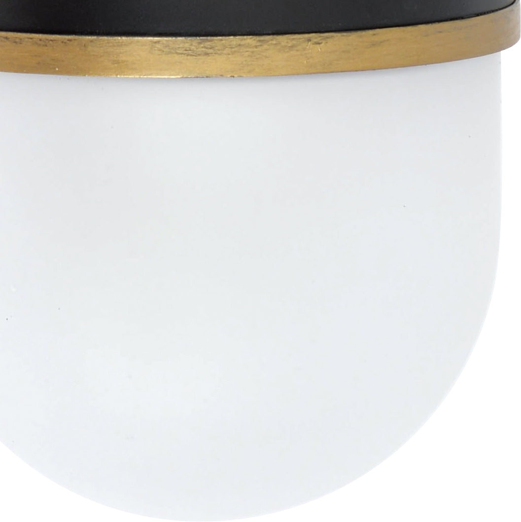 Crystorama Capsule CAP-8501-MK-TG – 6 Inch – 1 Light – Outdoor – Matte Black + Textured Gold – Wet Rated