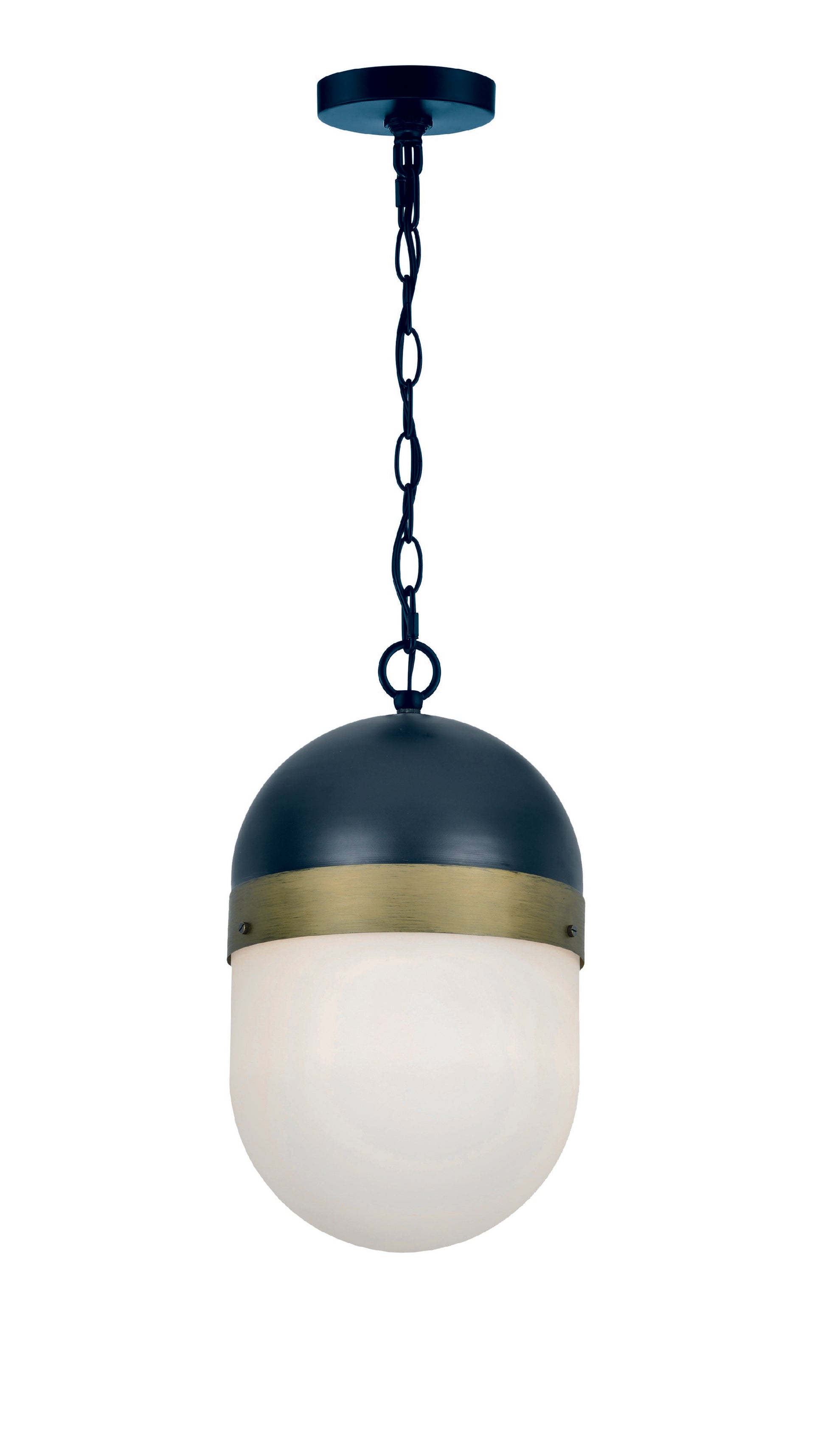 Crystorama Capsule CAP-8507-MK-TG – 8 Inch – 1 Light – Outdoor – Matte Black + Textured Gold – Wet Rated