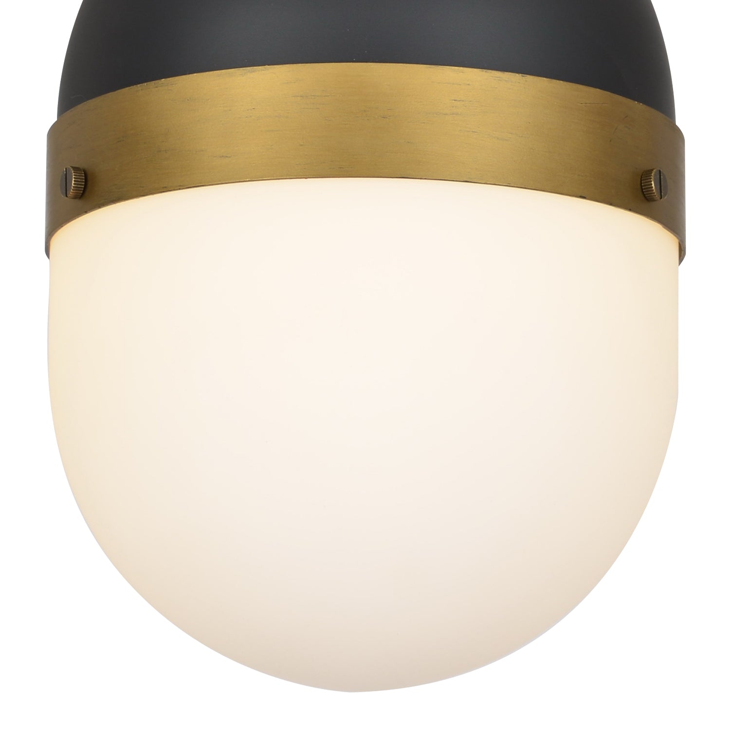 Crystorama Capsule CAP-8507-MK-TG – 8 Inch – 1 Light – Outdoor – Matte Black + Textured Gold – Wet Rated