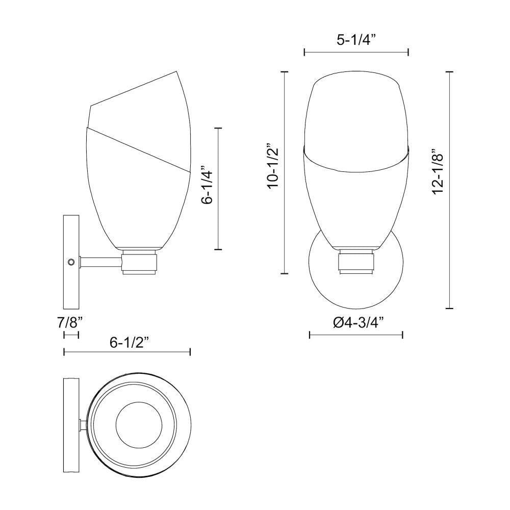 Alora Lighting CAPRI WV587105MBCL Bathroom Fixture - Matte Black