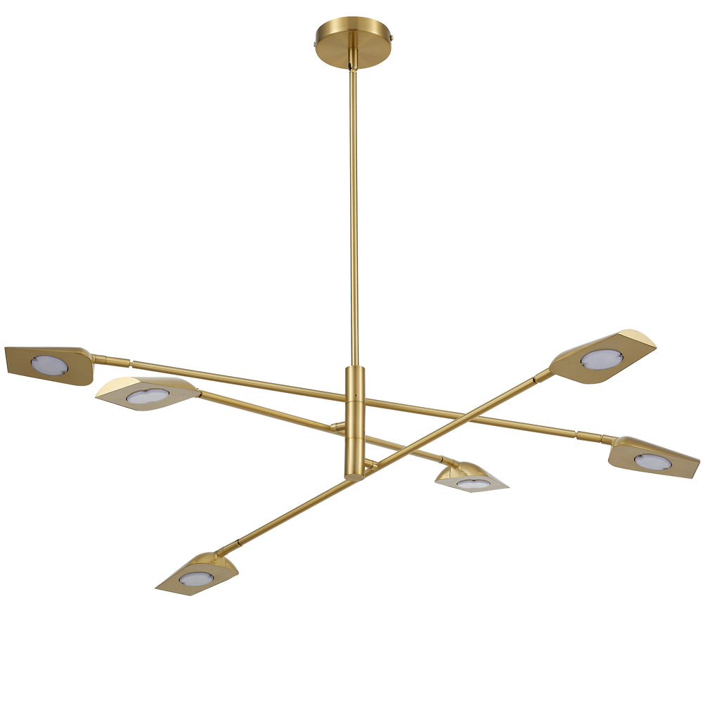 Dainolite CAR-4030LEDC-AGB Chandelier Modern - Aged Brass