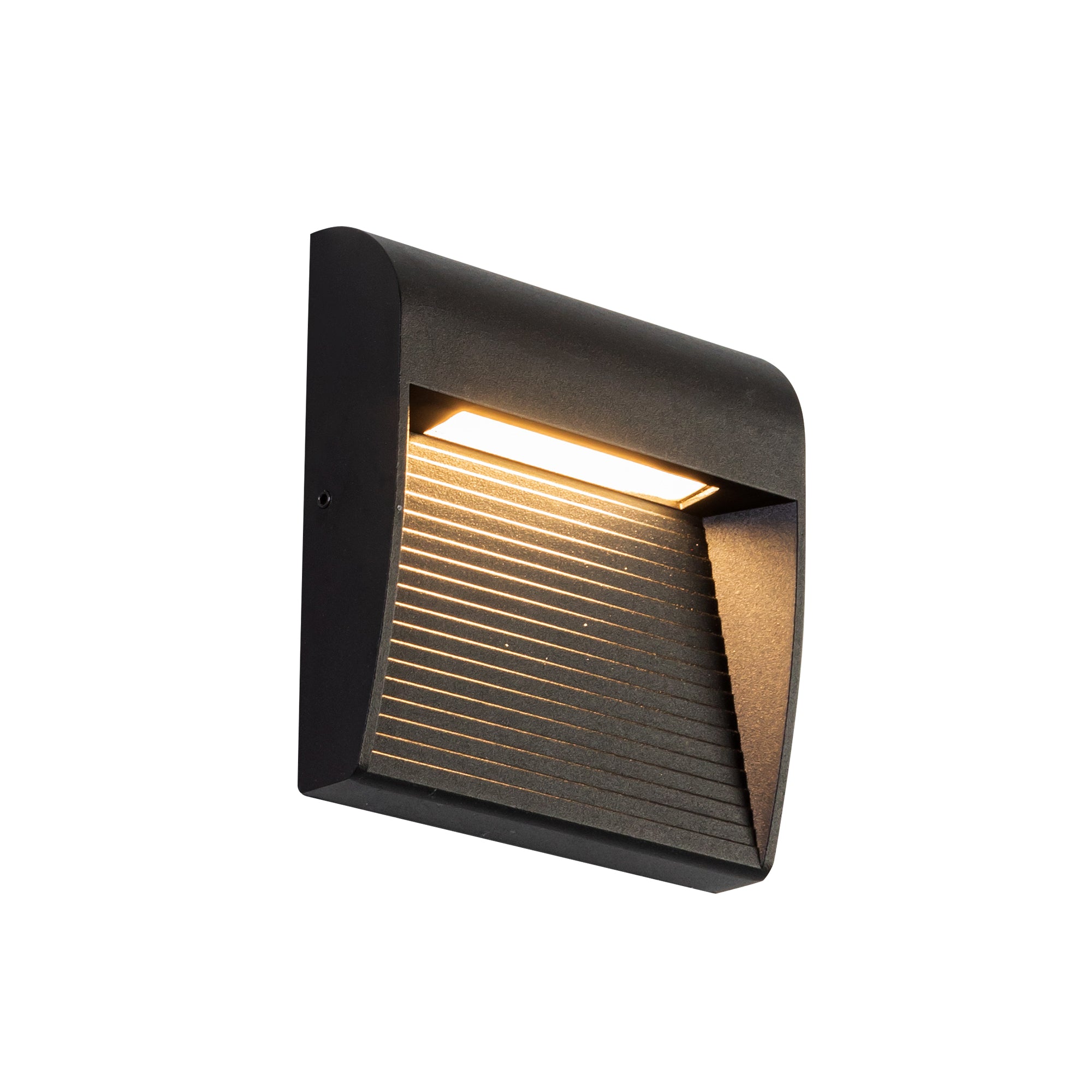 Casa 5-in Black LED Exterior Wall Sconce