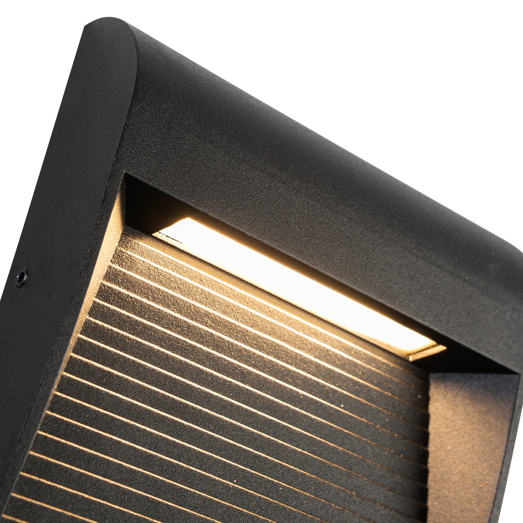 Casa 5-in Black LED Exterior Wall Sconce