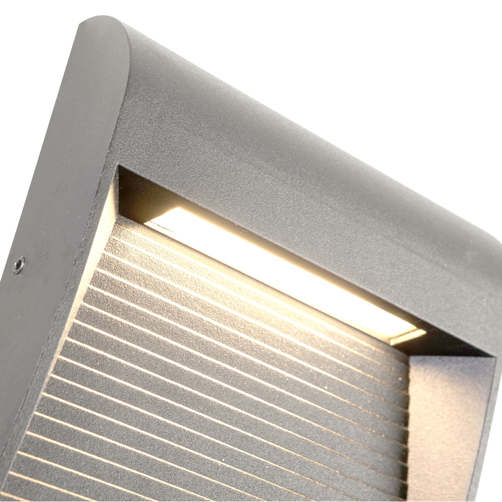 Casa 5-in Grey LED Exterior Wall Sconce