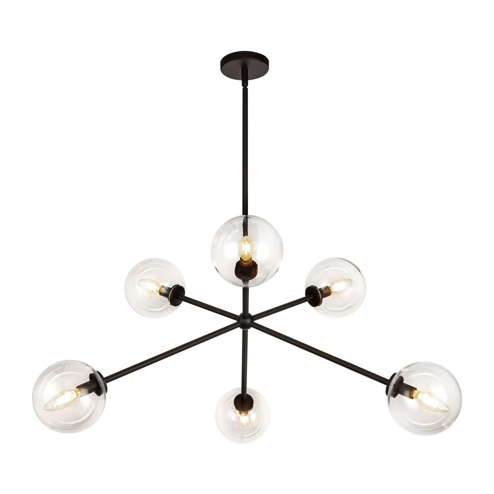 Alora Lighting CASSIA CH549640MBCL Chandelier Bohemian - Matte Black