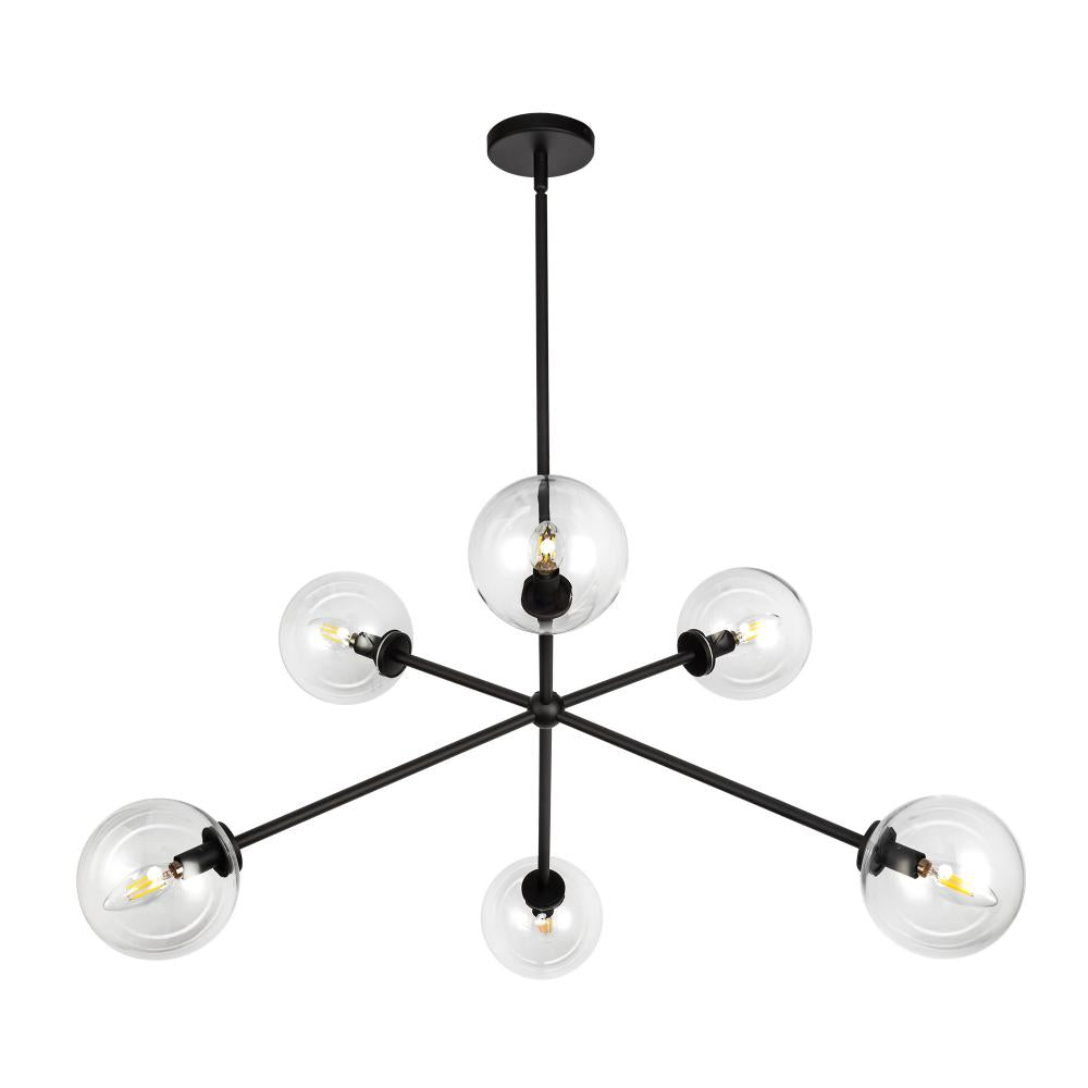 Alora Lighting CASSIA CH549640MBCL Chandelier Bohemian - Matte Black