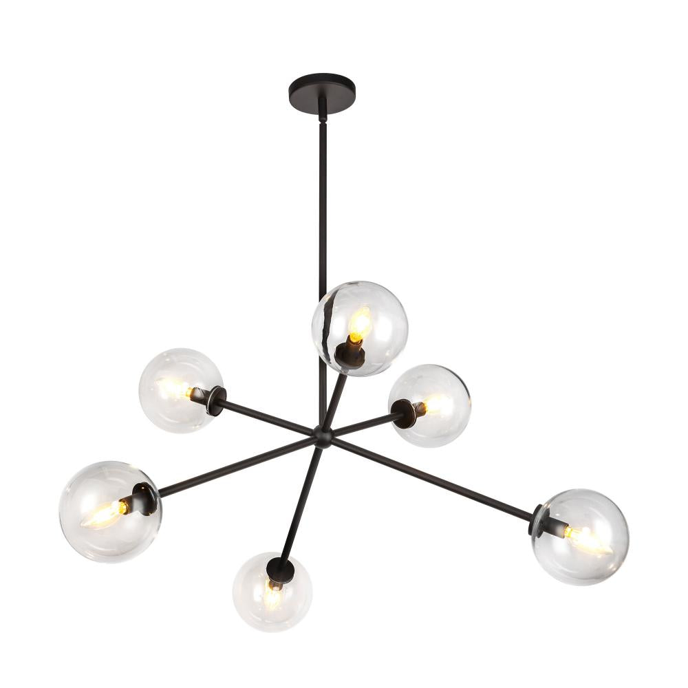 Alora Lighting CASSIA CH549640MBCL Chandelier Bohemian - Matte Black