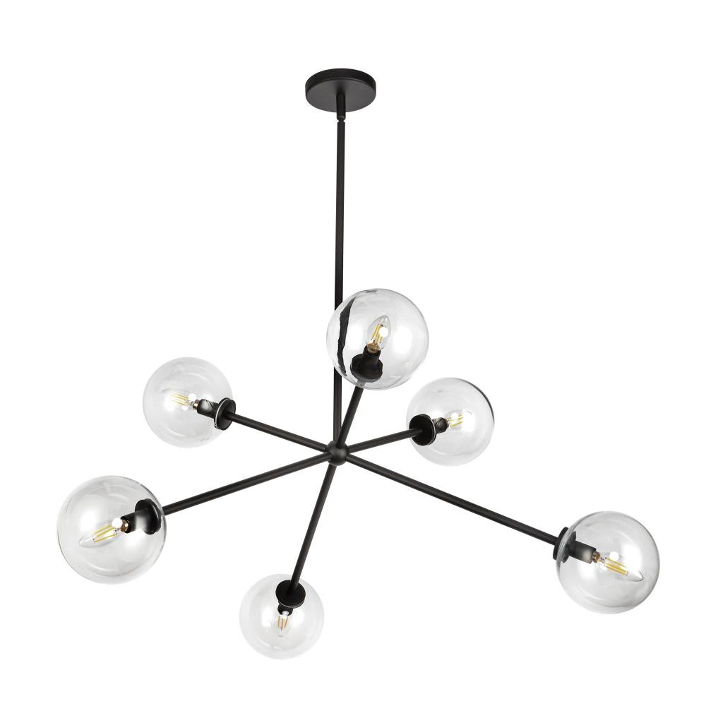 Alora Lighting CASSIA CH549640MBCL Chandelier Bohemian - Matte Black