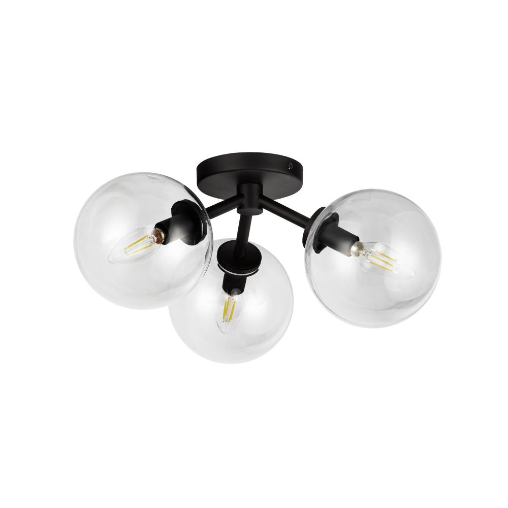 Alora Lighting CASSIA SF549315MBCL Semi Flush Mt Bohemian - Matte Black