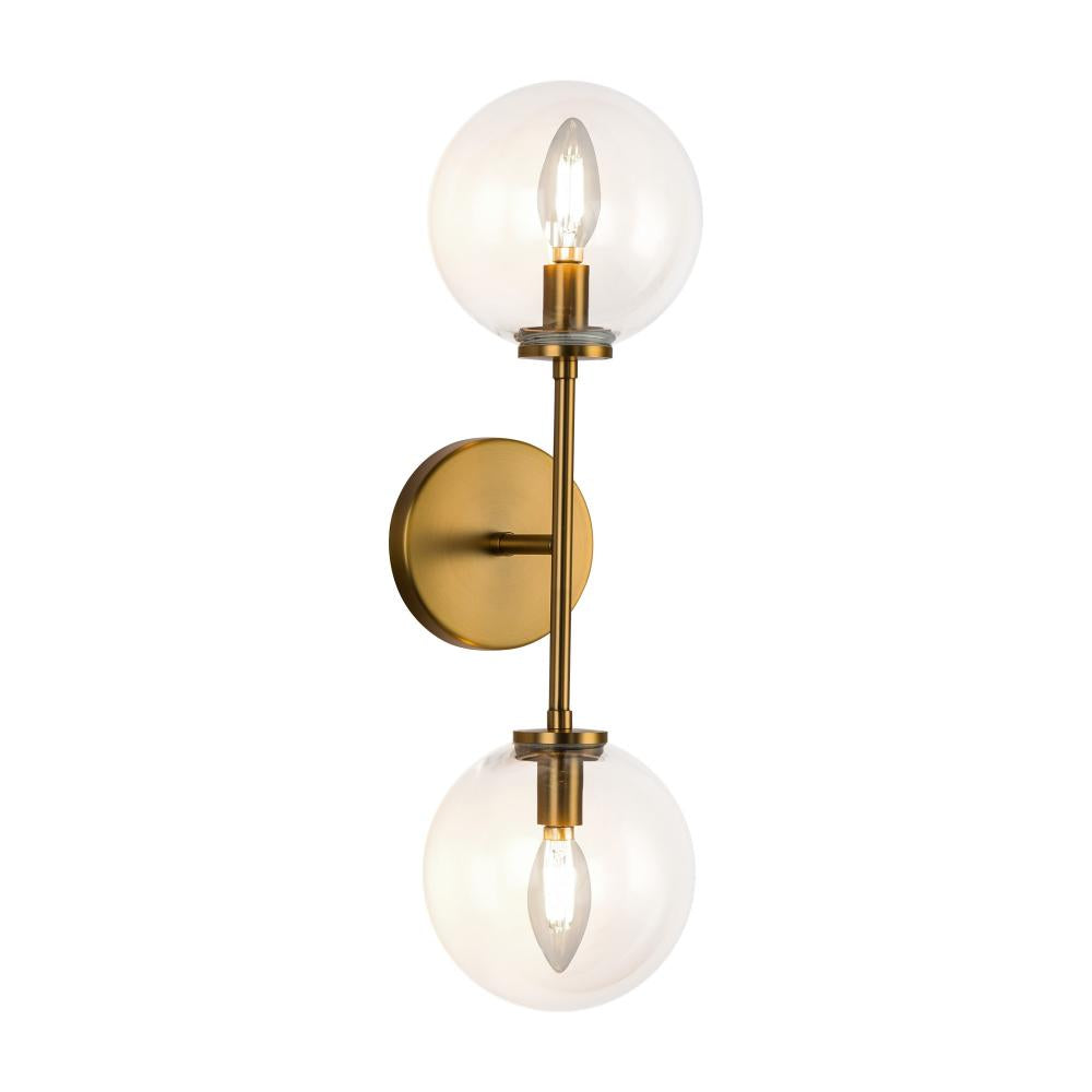 Alora Lighting CASSIA WV549220AGCL Bathroom Fixture Bohemian - Aged Brass