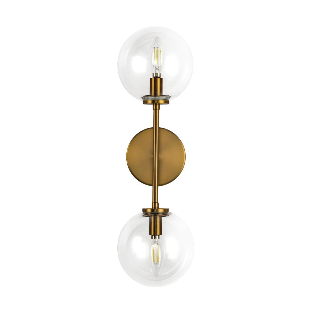 Alora Lighting CASSIA WV549220AGCL Bathroom Fixture Bohemian - Aged Brass