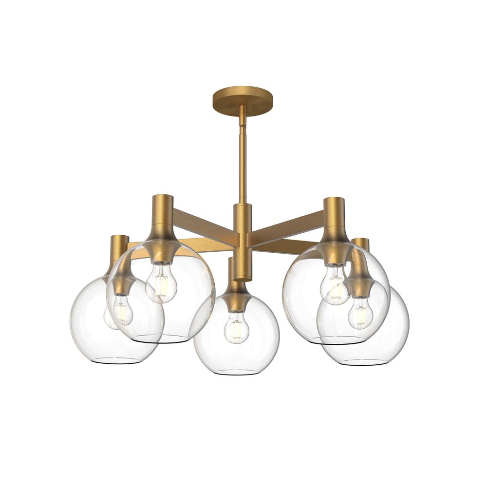 Alora Lighting CASTILLA CH506129AGCL Chandelier - Aged Gold