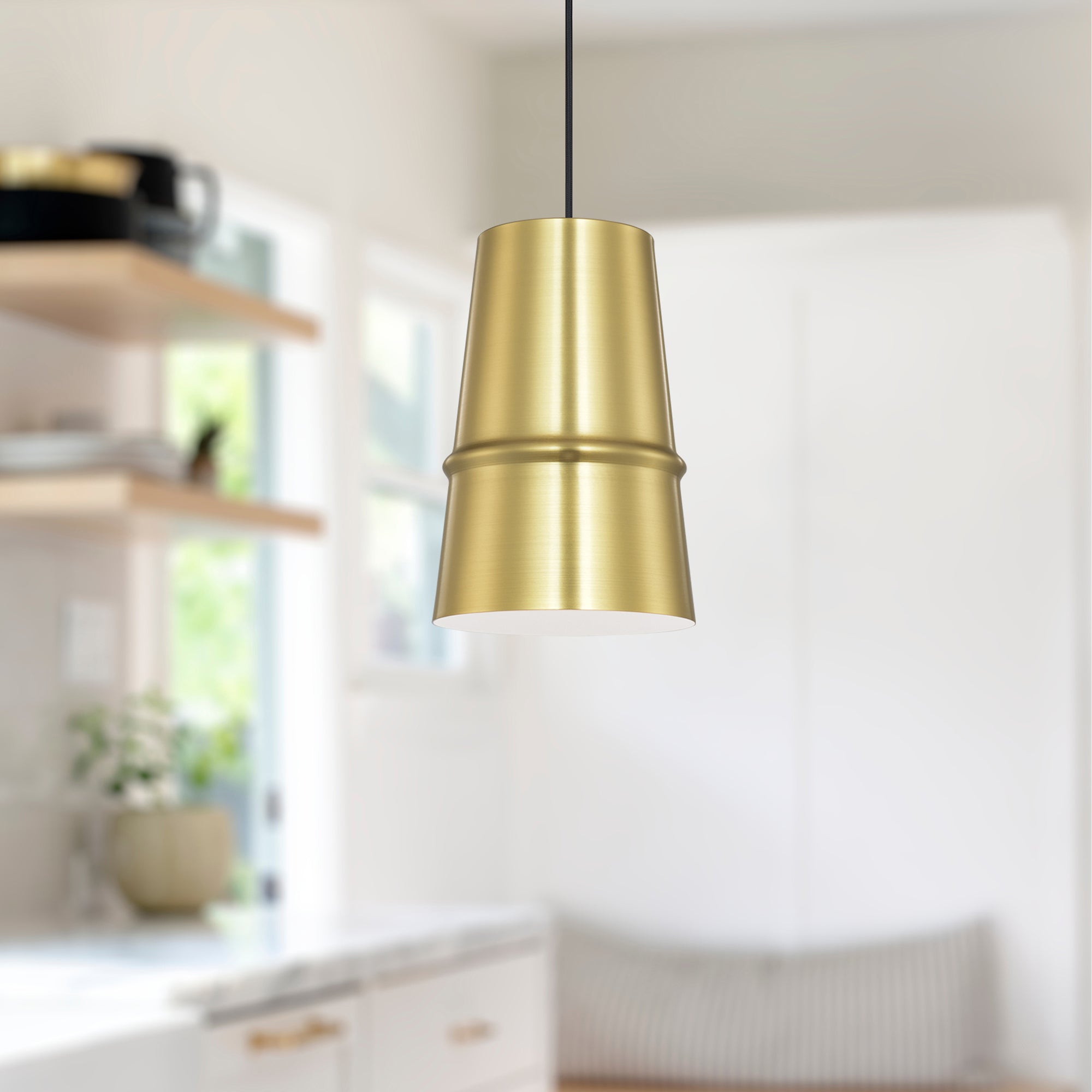 Castor 8-in Gold 1 Light Pendant