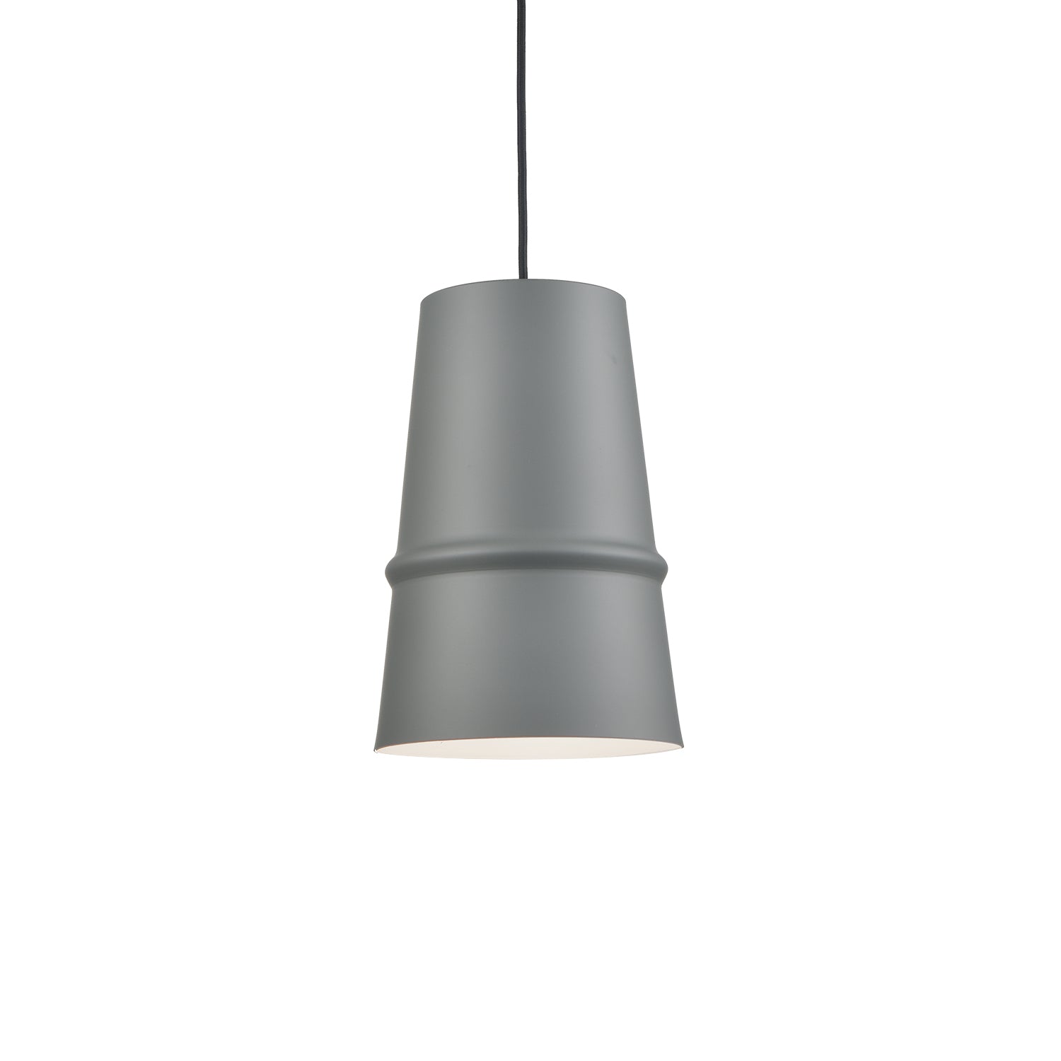 Castor 8-in Gray 1 Light Pendant