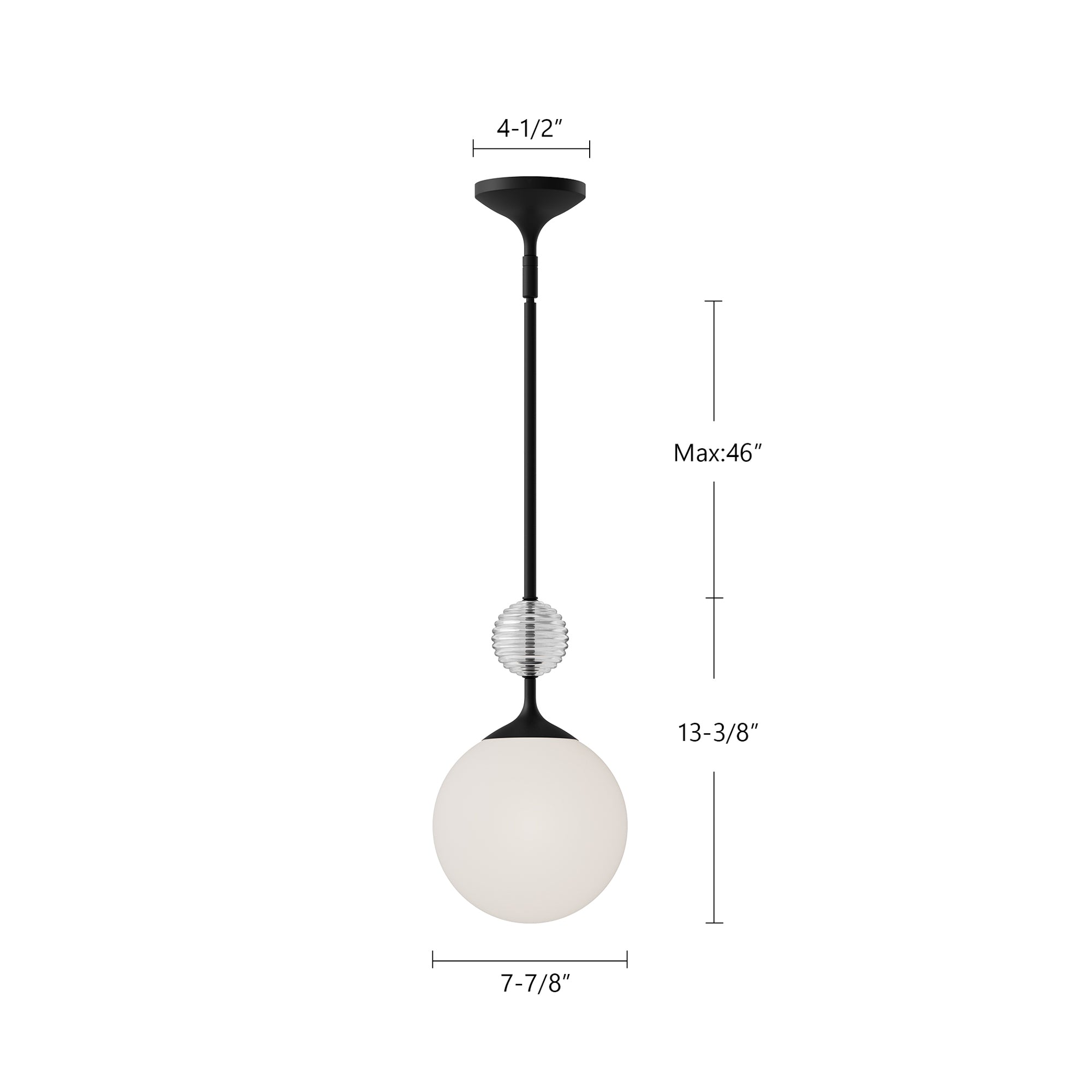 Celia 8-in Brushed Gold/Opal Glass 1 Light Pendant