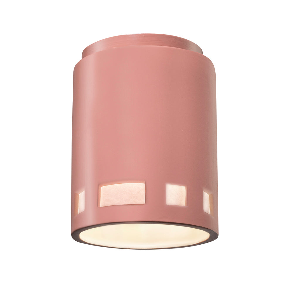 Justice Design Group CER-6107-BSH Flush Mount - Pink